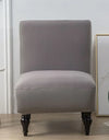 Stretch Armless Accent Chair Cover Single Short Back Sofa Covers Solid Color Anti-dirt Chair Slipcover Removable Sofa Protector