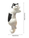 Simulation cat plush Doll Realistic Cute Cat Furry Hanging Ornaments Car Decoration Stuffed Animals Sculptures creative gift