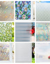 Frosted Privacy Striped Window Film Office Decorative Self Adhesive Glass Window Decals Width 65/75/85/90 by 200 cm