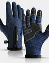 Outdoor Winter Riding Gloves Warm Touchscreen Wear Resistant Non-slip Zipper Cycling Motorcycle Gloves Men Hiking Working