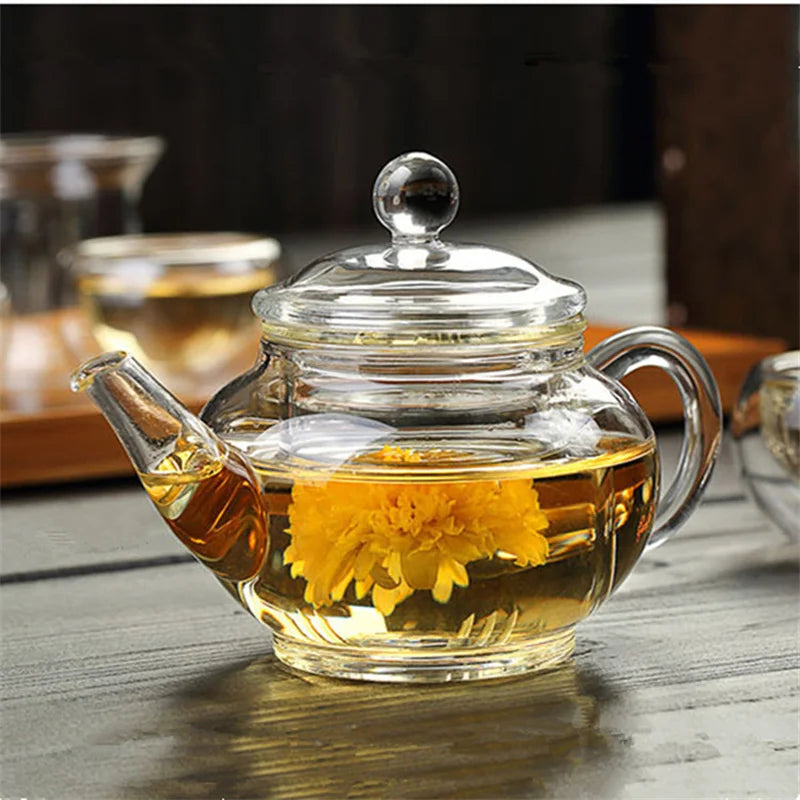 250ml Mini Glass Teapot with Filter for Kung Fu Tea