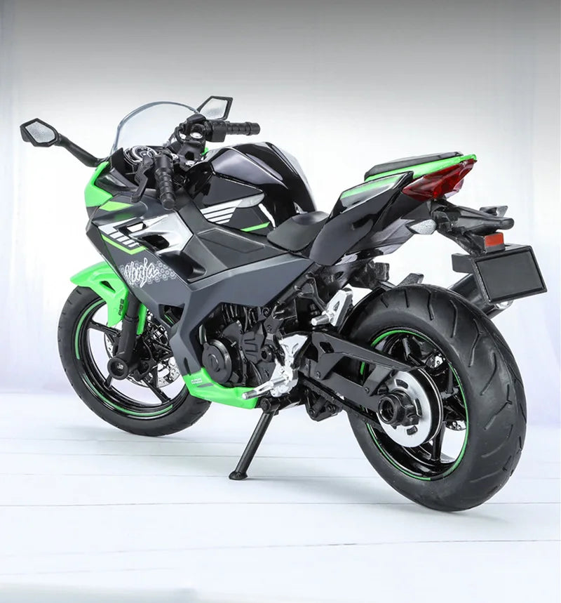 Diecast Kawasaki Ninja 400 Racing Motorcycle Model 1 to 12 Scale