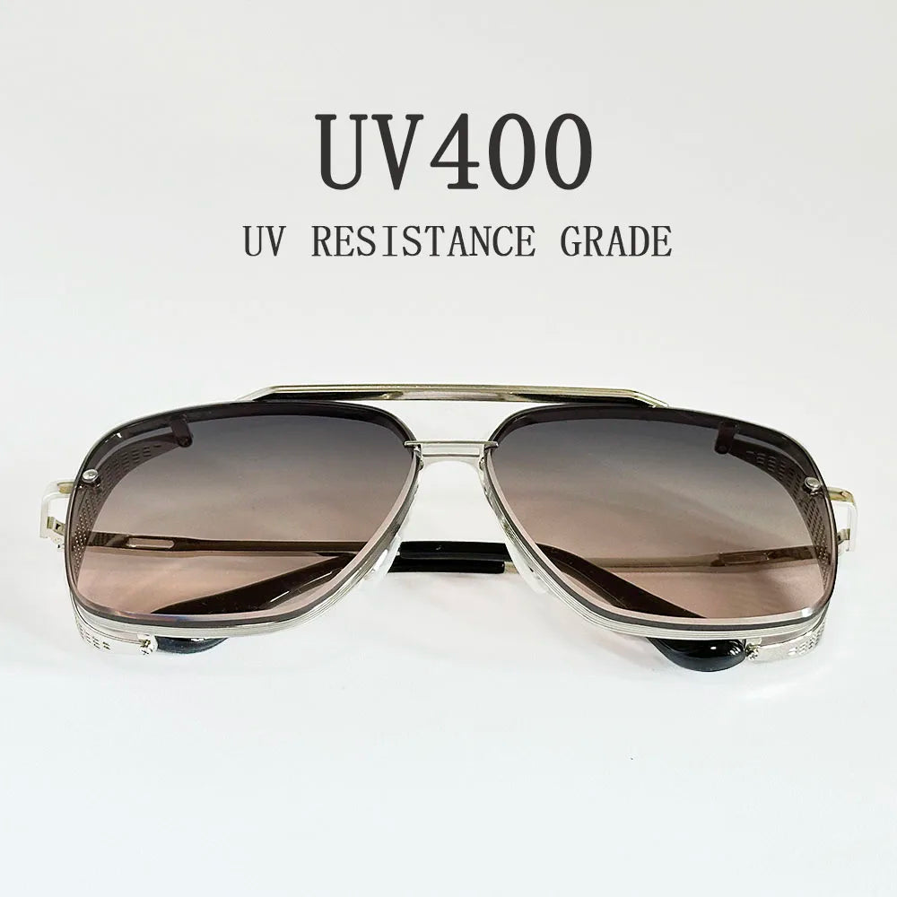 Steampunk Square Sunglasses With UV400 Protection