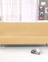 Armless Sofa Covers Elastic Solid Color Sofa Bed Cover Folding Seat Slipcover Dust-proof Stretch Couch Protector for Living Room