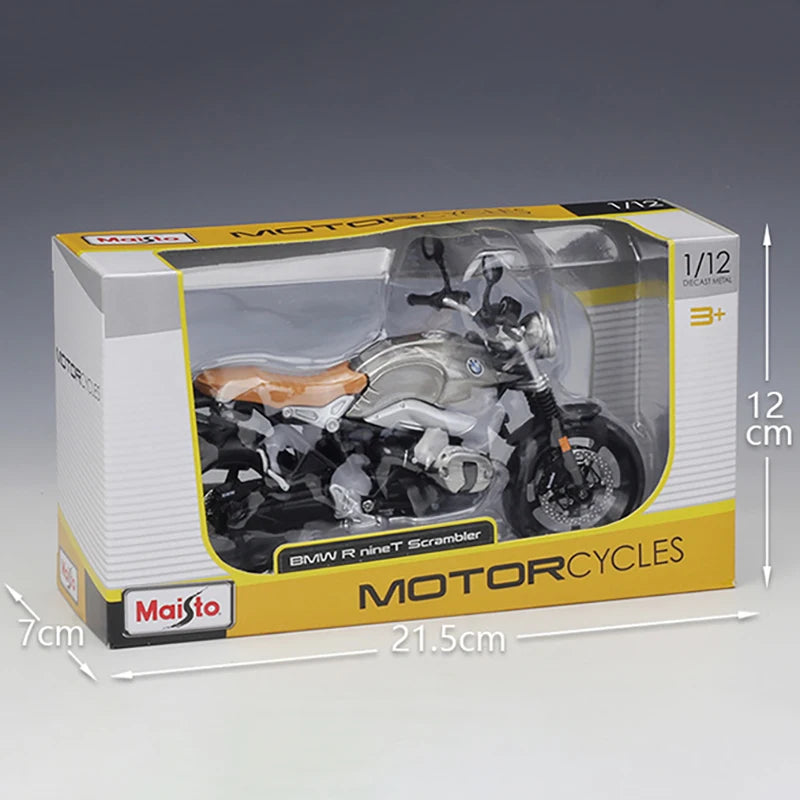 1 12 Scale BMW R Nine T Scrambler Diecast Motorcycle Model