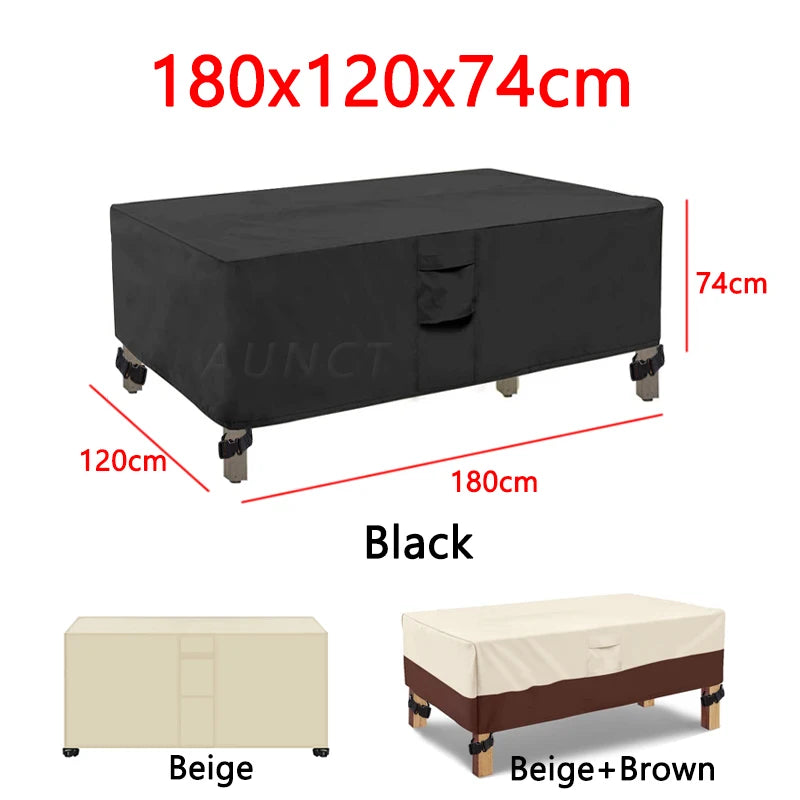 L Shape Corner Outdoor Sofa Cover Waterproof Rattan Corner Furniture Cover V Shape Sofa Table Chair Protective Dust Covers