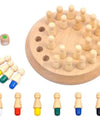Wooden Memory Match Stick Chess Game Fun Color Board Game Educational Color Cognitive Ability Toys For Children Kids Gift