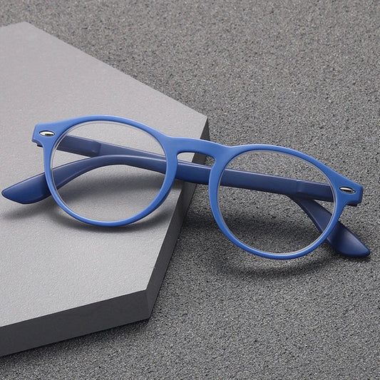 Round Acetate Reading Glasses with Classic Frame for Men and Women