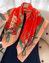 Square Women Scarves Silk Office Ladies Hair Neck Bandanna Headband Foulard Headcloth Muslim Headscarf Female muffler