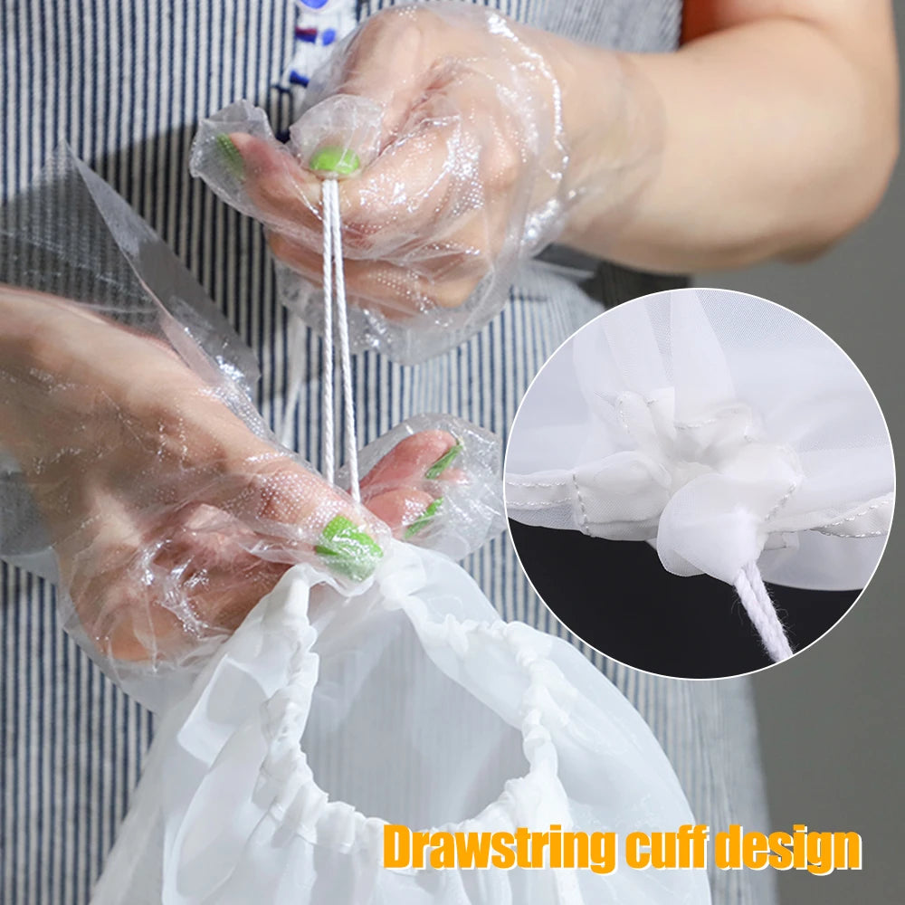 100Mesh Nylon Milk Filter Bags Coffee Reusable Tea Oil Soy Yogurt Filter Net Kitchen Drawstring Mesh Bag Strainer Bag Colander