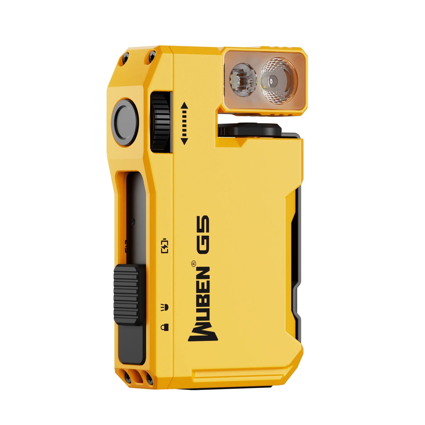 400 Lumen Rechargeable Mini EDC Flashlight With Dual Light Sources And RGB Light