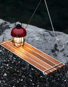 Outdoor Camping Rack Beautiful Practical 304 Stainless Steel Sabilli Wood Folding Family Picnic Rack Small A Table