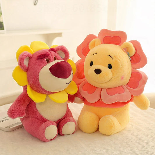 Sunflower Fairy Strawberry Bear Plush Stuffed Doll Toy