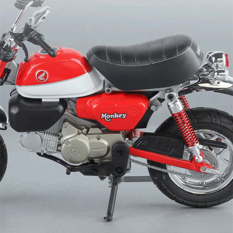 1:9 Honda Monkey 125 MINI Alloy Die Cast Motorcycle Model Toy Vehicle Collection Sound and Light Off Road Autocycle Toys Car