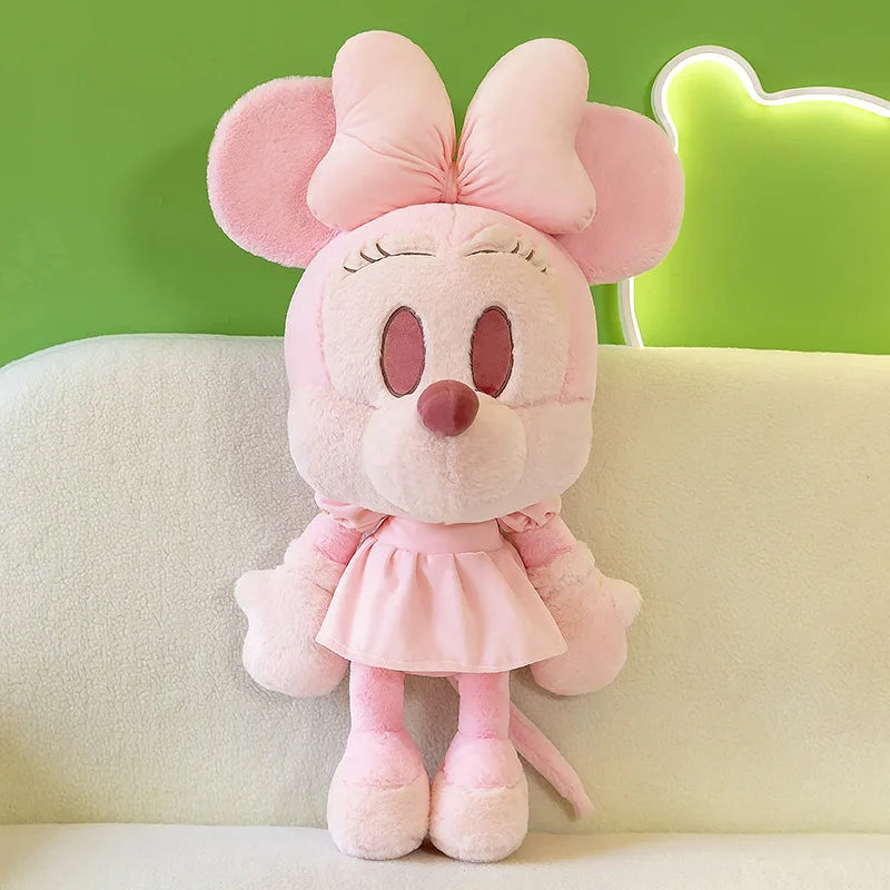 Kawaii Mickey Minnie Plush Toy Couple Doll Stuffed Dolls Animal Kids Birthday Gift for Girls Soft Cuddly Pillow Pal Wholesale
