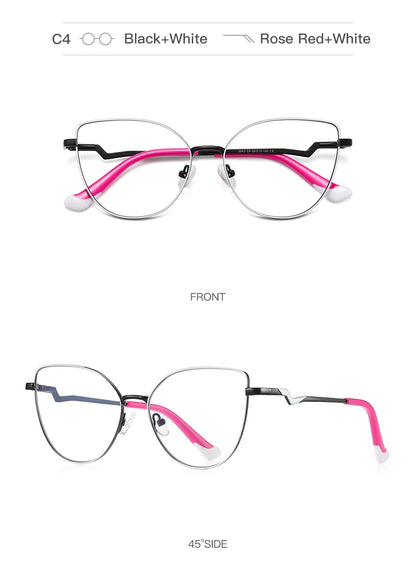 HONGMEI lunette Prescription glasses for women 's grade glasses Reading Eye in trend myopia Blue light filter 3043