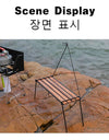 Outdoor Camping Rack Beautiful Practical 304 Stainless Steel Sabilli Wood Folding Family Picnic Rack Small A Table