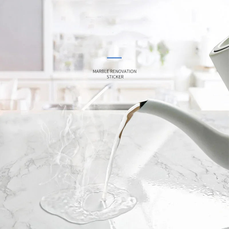 Tile Stickers Waterproof and Oil-proof Kitchen High Temperature Resistant Renovation Self-adhesive Cabinet Countertop Wallpaper