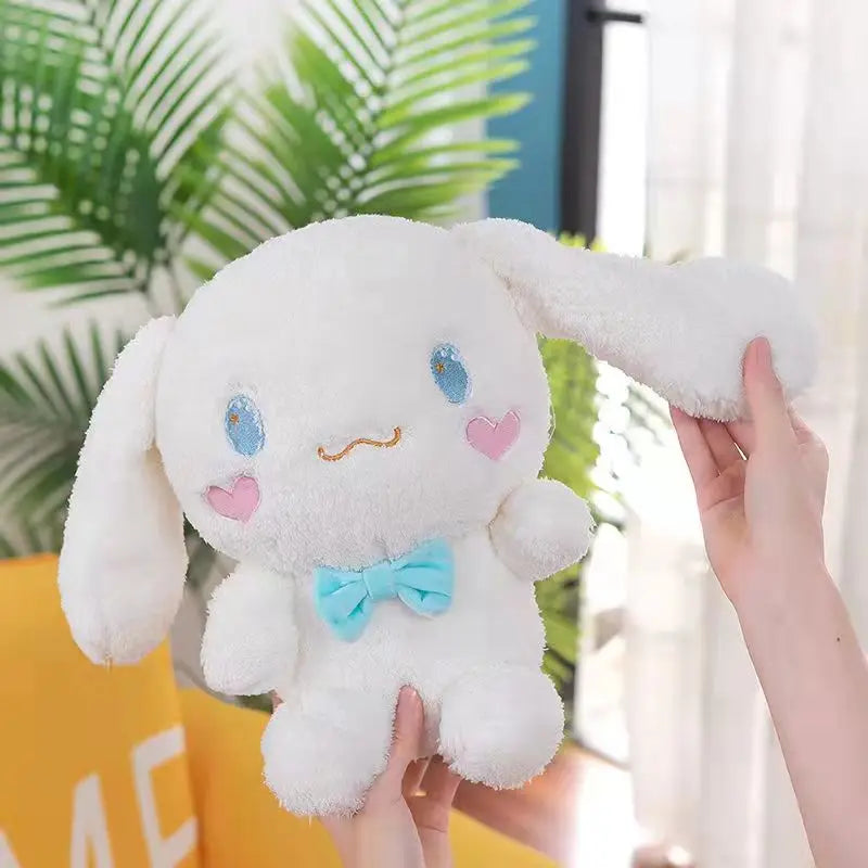 25-55CM Sanrio Kawaii Cinnamoroll Plush Toys Pillow Stuffed Animal Dog Cute Soft Doll Birthday Cartoon Anime Kids Christmas Toys