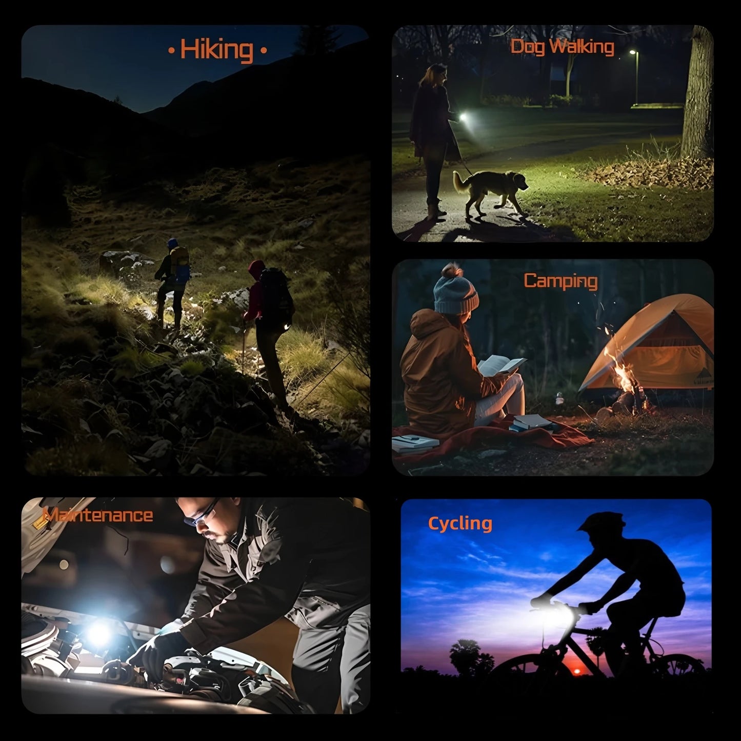 2 In 1 Rechargeable T6 LED Flashlight And Bicycle Light