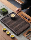 Chinese Natural Bamboo Tea Tray Water Storage Kung Fu Tea Set Simple Rectangular Tea Board Tea Storage Tray