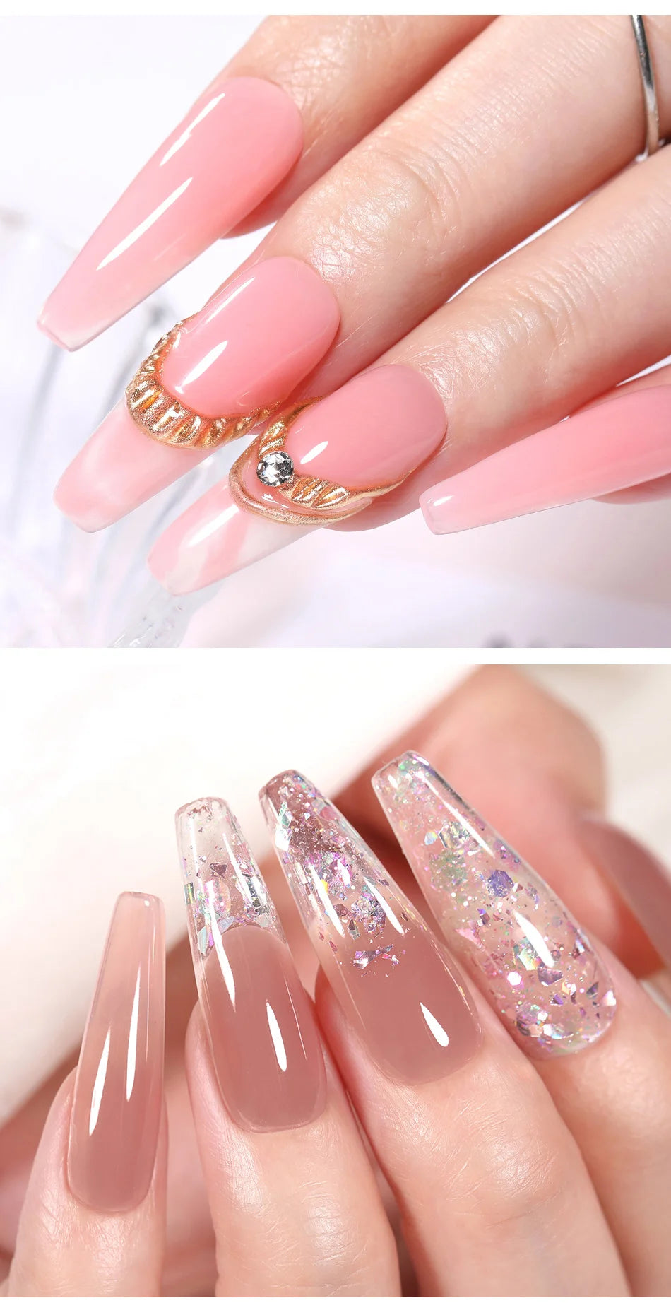 15ml Non Stick Hand Extension Gel Nail Polish Carving Flower Nail Art Shaping Solid Acrylic Nail Gel Varnish