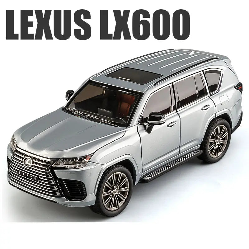 1:24 Lexus LX600 SUV Metal Model Car Toys Alloy Diecast Simulation Offroad Vehicles Sound And Light Cars