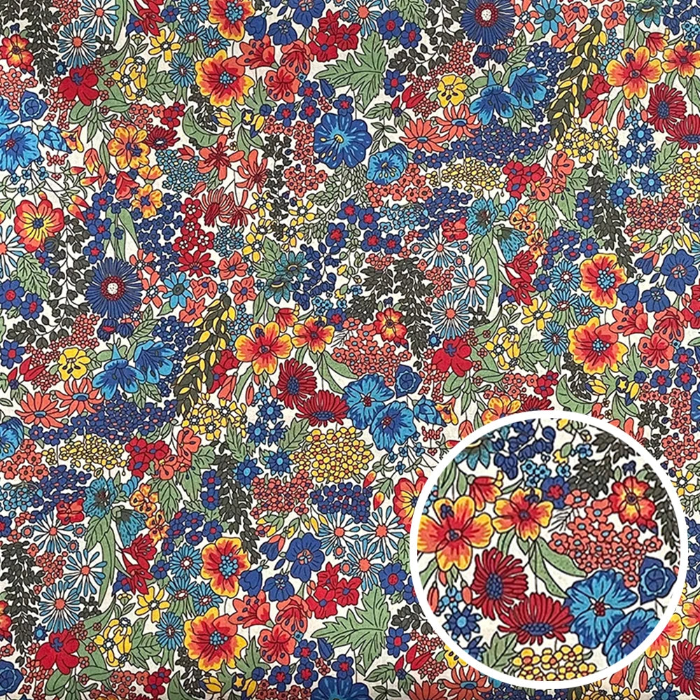 100% cotton Margaret Annie 80S Like liberty tana lawn Poplin printing Sewing fabric Making Dress Clothing Handmade DIY Cloth