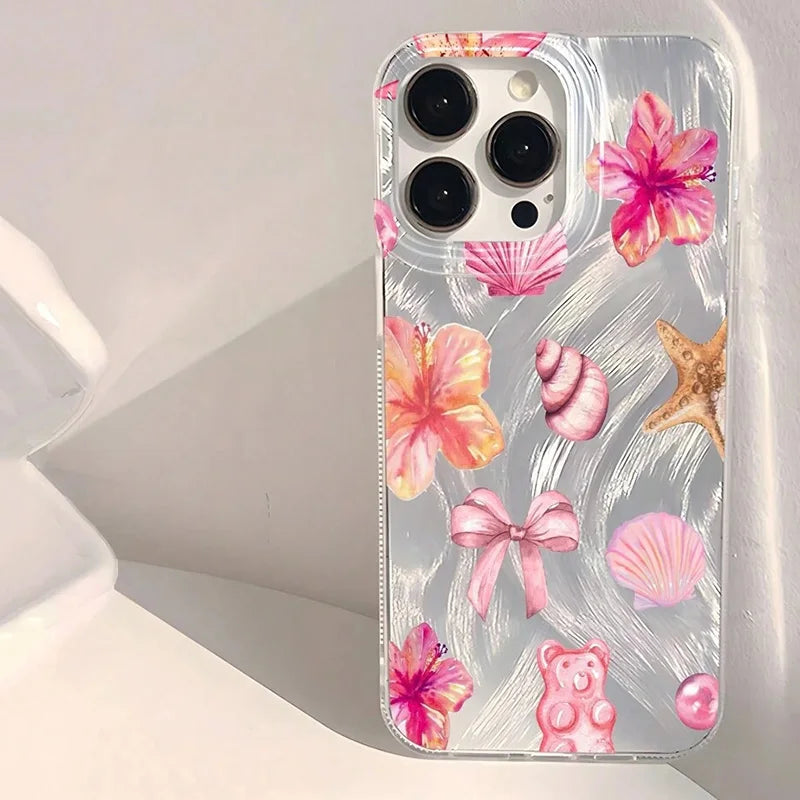 Ocean Elements Personalized Pattern Soft Phone Case For iPhone 17 16 Pro Max 16E 14 15 PRO Air Cases