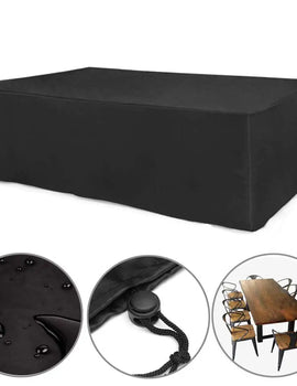 Large Size Oxford Cloth Furniture Cover, Rattan Table, Cube Chair, Sofa, Waterproof, Rain, Garden, Patio, Protective, Dustproof