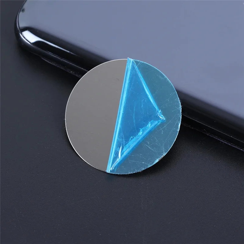Thin Metal Plate Disk For  Car Phone Holder Iron Sheet Sticker Disk For Tablet Desk Phone Car Stand Mount Round
