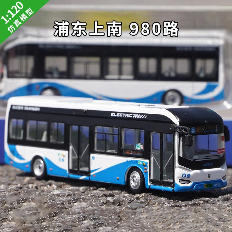1 120 Scale Shanghai City Tour Bus Diecast Model Vehicle