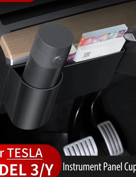 Storage Box For Tesla Model 3/Y Instrument Panel Water Cup Holder ABS Material Car Accessory Storage Box Model Y/3 Accessory
