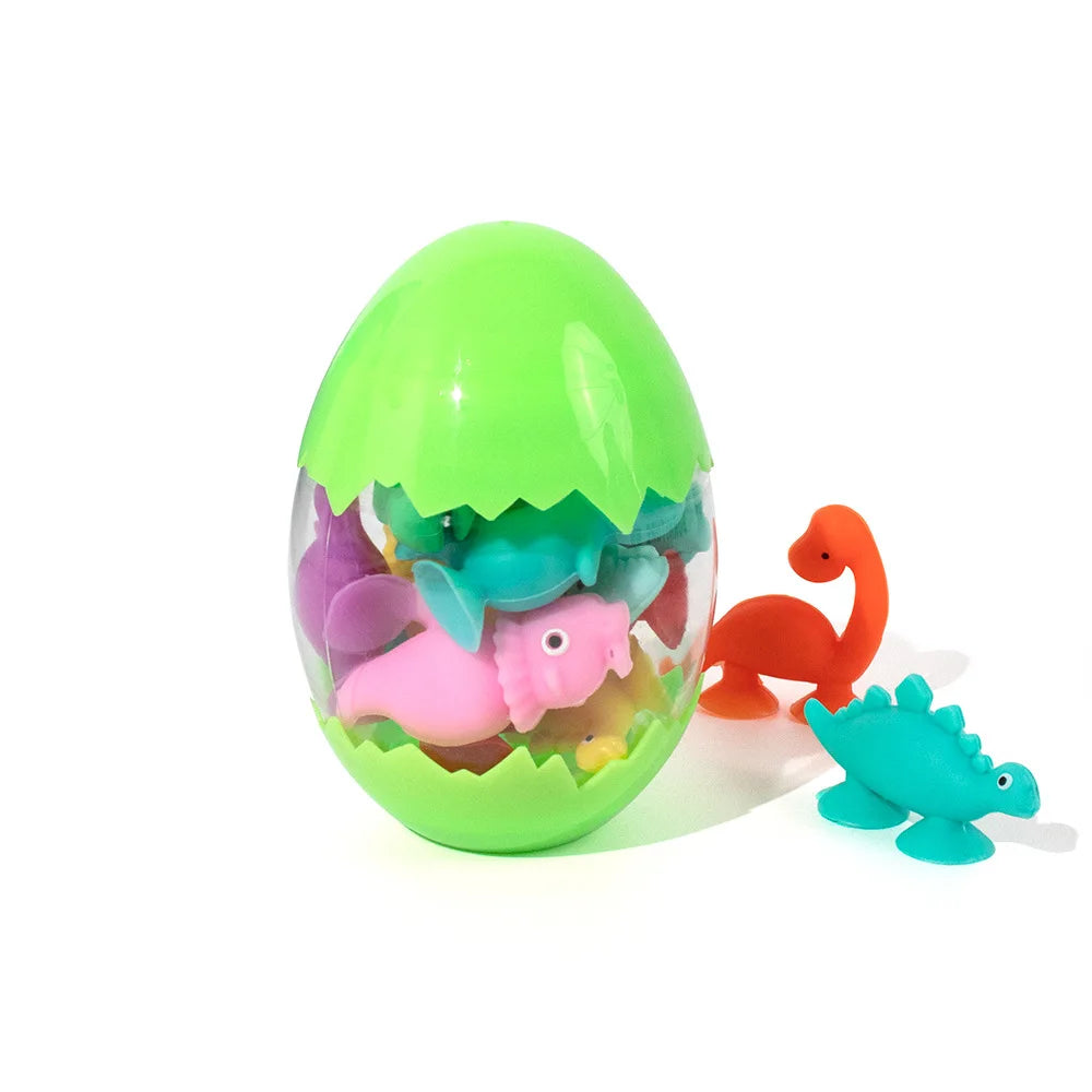 Number Letter Suction Cup Toys Soft Silicone Building Blocks Toy Animal Shape DIY Puzzle Game  Sensory Sucker Bath Toys
