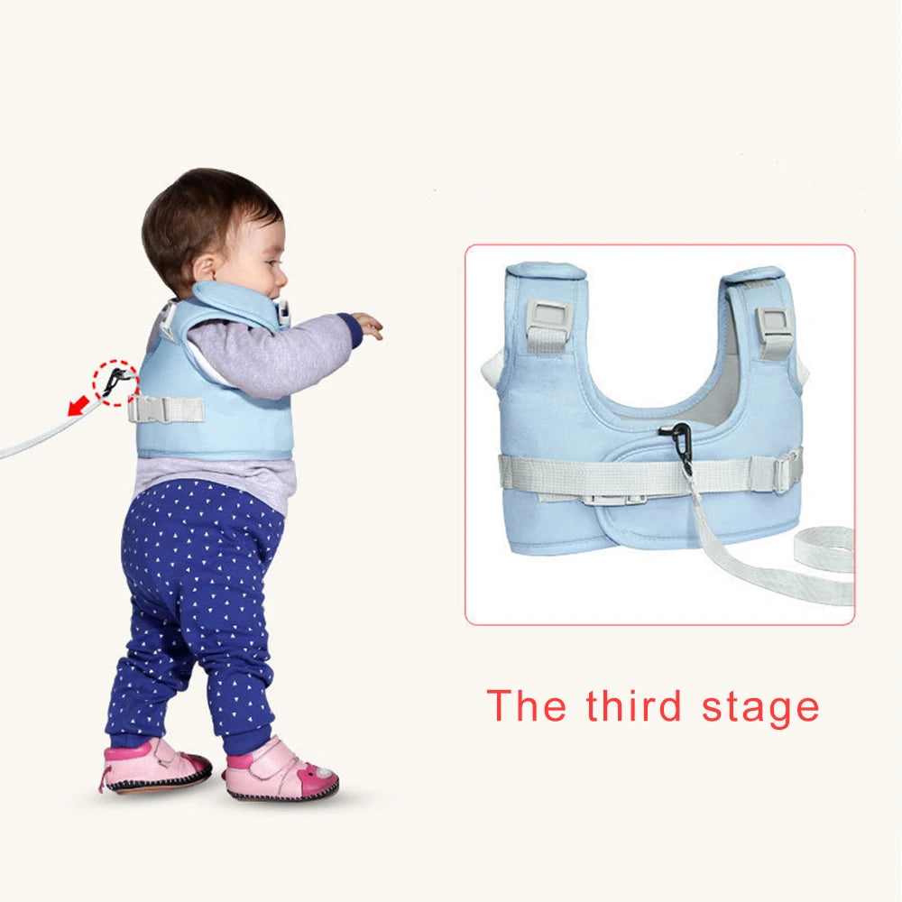 Learning Walking Belt  Walker  Rope Boy Girl Seat Walk Anti-fall Belt  Dual-use  Traction Rope Artifact