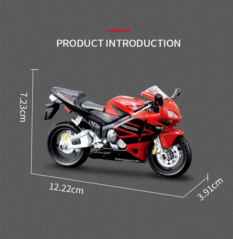 Diecast Honda CBR600RR Racing Motorcycle Model 1 to 18 Scale