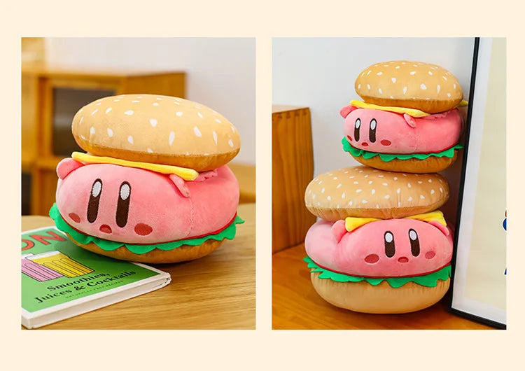 Cute Burger Shape Plush Toy Soft Huggable Stuffed Animal
