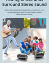 Outdoor Portable Wireless Bluetooth Speaker 80W High Volume Subwoofer Sound Performace IPX6 Waterproof Camping