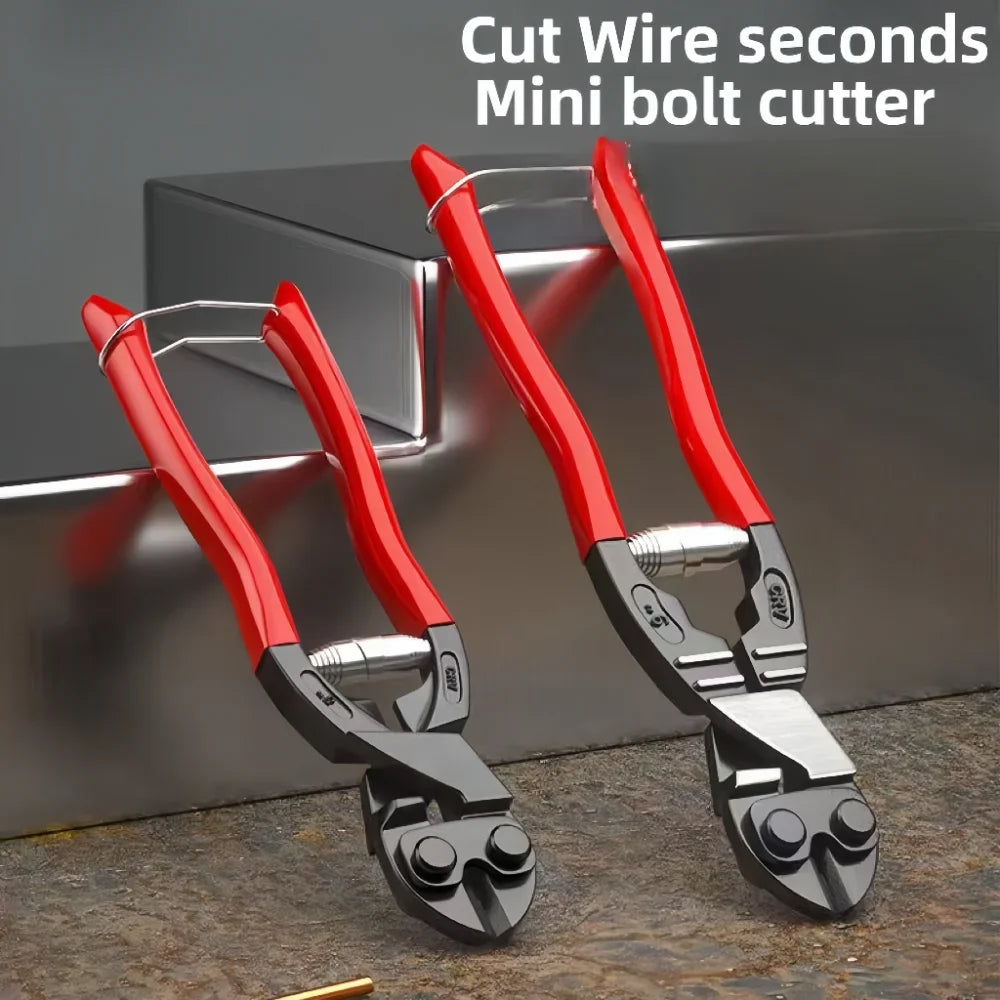 Mini Bolt Cutter Wire Breaker Scissors Plier Professional Diagonal Cutting Pliers Strong Cutting Hand Tools 8 Inch Compact