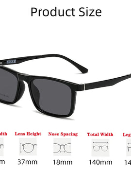 Ultra Light  Sunglasses High Quality TR90 Square Retro Optical Prescription Glasses Frame Men 2146