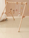 1 Set Of Wooden Baby Gym Newborn Activity Fitness Stand  Baby Pendant Crib Decoration Baby Accessories Rattle Toy Gifts For Baby