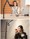Desktop Microphone Boom Arm Stand Extend 1/4'' 3/8'' 5/8'' Screw 90° Hover Bracket for DSLR GoPro Smartphone