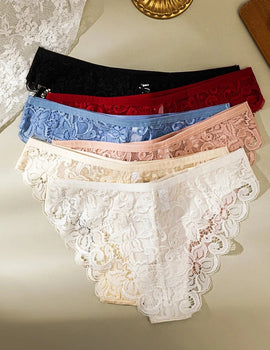 Lace Panties Transparent Underwear Seamless Panties for Woman Low Rise Briefs Hot Ladies Undepants Lingerie