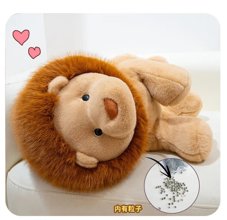 Mighty Lion Plush Stuffed Animal Sitting Lion Pillow