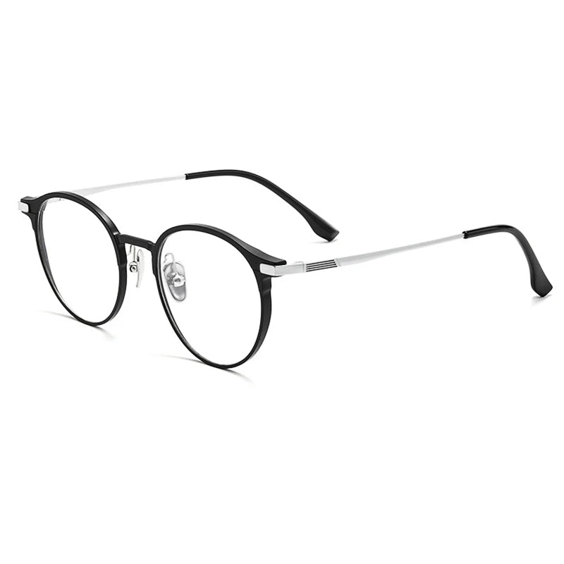 Ultra-light Fashion Glasses Retro Round Pure Titanium Optical Prescription Eyeglasses Frame Men And Women L5086M