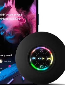 Portable Bluetooth Audio Ipx4 Waterproof Led Lights Bathroom Outdoor Large Suction Cup Can Be Adsorbed Wall Speaker