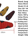 1.5KG Thickened Winter Cold Weather Waterproof Sleeping Bag Camping Hiking Supplies -8℃ Cotton Sleeping Bags