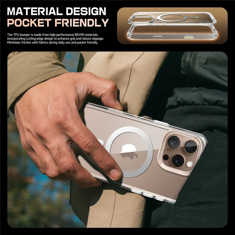 For iPhone 16 Pro Max Case with Camera Control Capture Button UB Mag Slim Shockproof  MagSafe Phone Case Cover