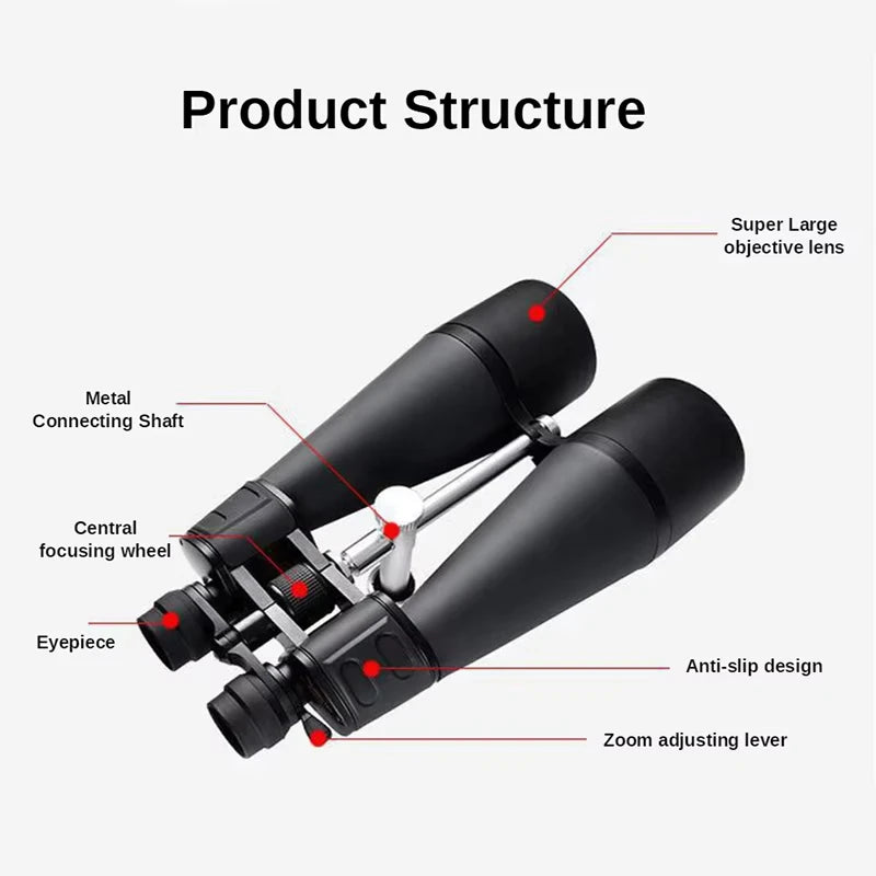 30-260X160 HD Ultra-High Telescopes Binoculars BAK4 Prism Binoculars Portable Fmc Coating for Camping Hunting Travel Observing O