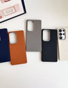 Luxury Leather Pattern For Magsafe Magnetic Phone Case For Samsung S25 Ultra S24 Plus S23 S22 S21 S20 FE Matte Shockproof Cover